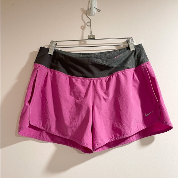 Nike Pants - Nike Pink Lined Shorts Size Medium